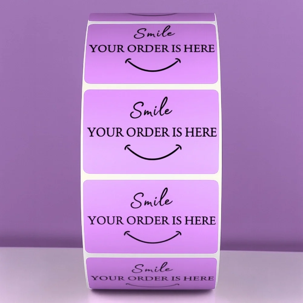 Smile Your Order Is Here Stickers Packaging Labels for Small Business THANK YOU - Picture 7 of 11